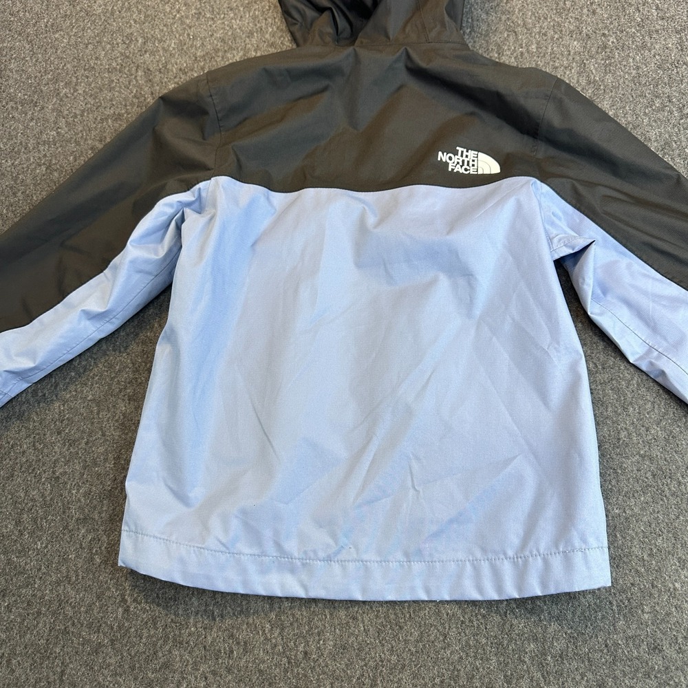 The North Face Boys Antora Rain Jacket Folk Blue Black Size XS 6 Waterproof Zip - Picture 14 of 15